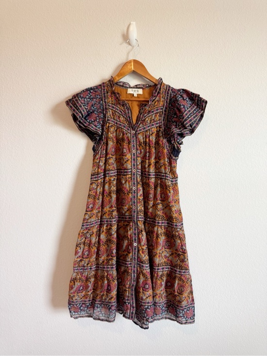 Sea New York Dresses & Skirts - Sea New York Rosita Floral Print Flutter Sleeve Tiered Tunic Dress Size Medium